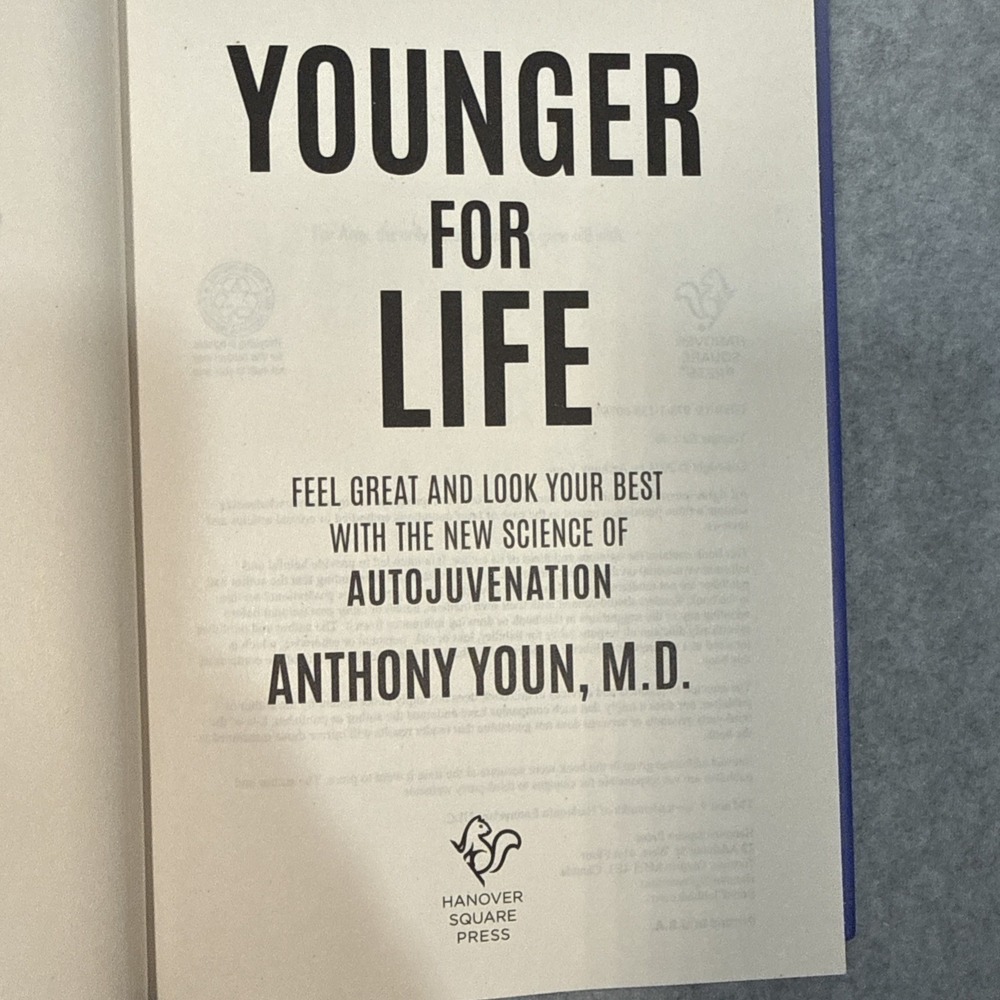 New Younger For Life By Anthony Youn MD Hardcover Holistic Health Longevity - Picture 8 of 9